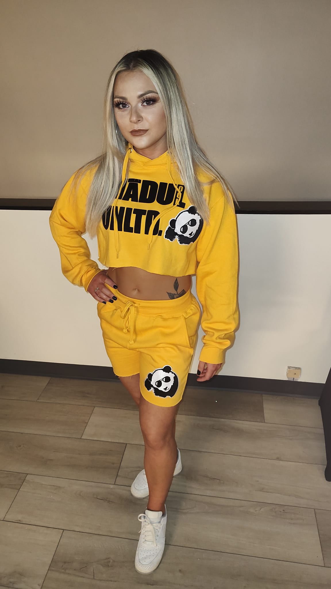 Crop Hoodie and Short Set