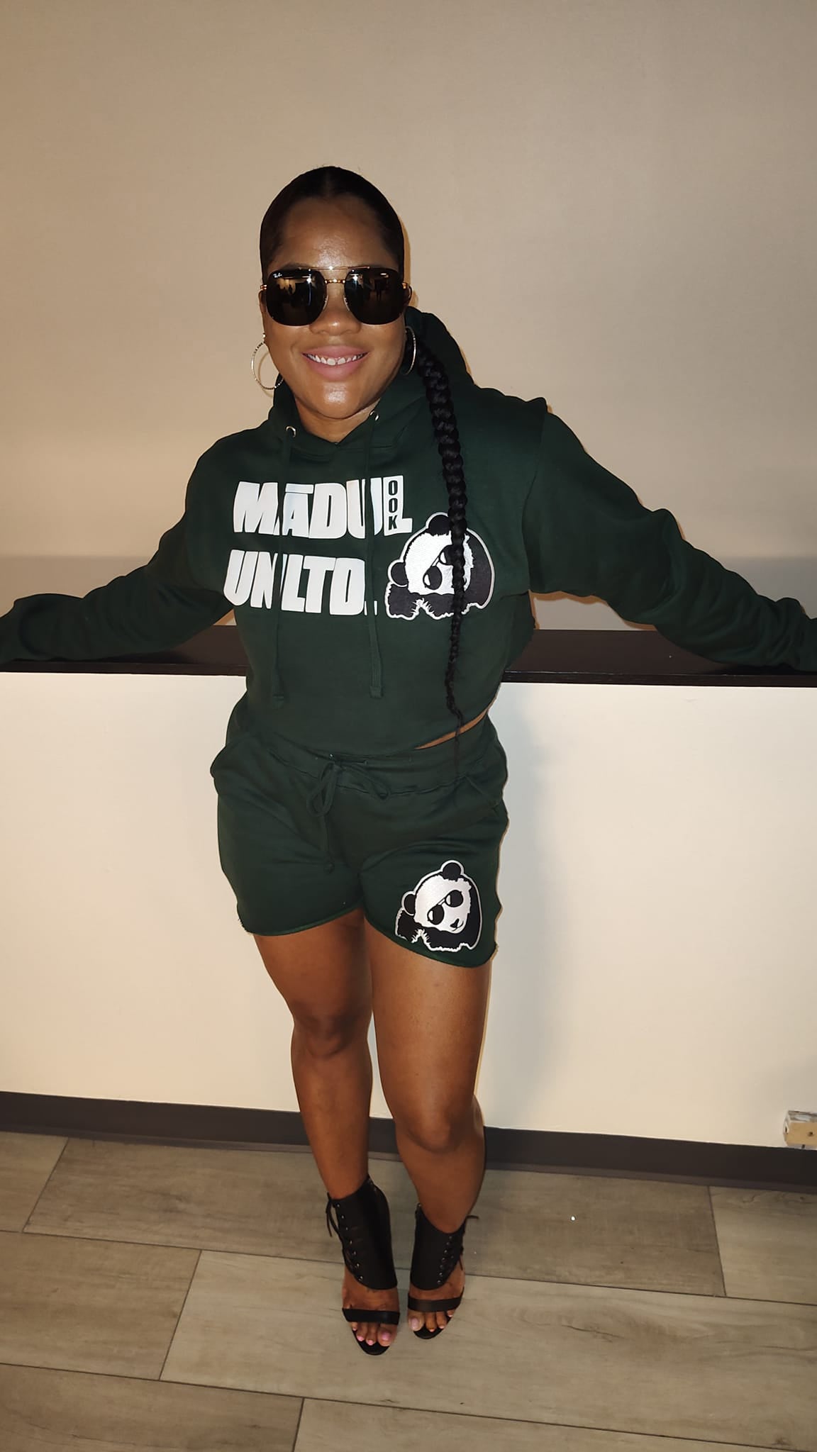 Crop Hoodie and Short Set